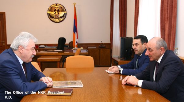 Bako Sahakyan received director of the National Archives of Armenia, historian Amatouni Virabyan
