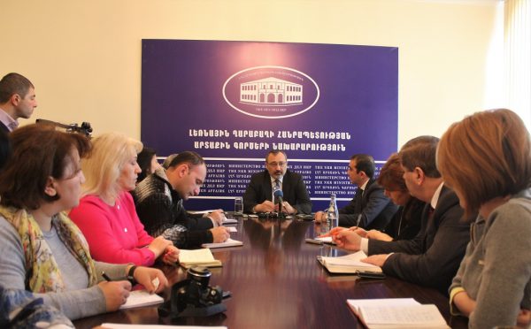 “Realization of the agreements, reached in Vienna and St. Petersburg, will become a serious step in this direction”. Karen Mirzoyan