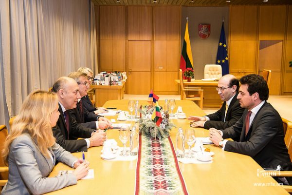 Ambassador Mkrtchyan’s meeting with the Viktoras Pranckietis, Speaker of the Lithuanian Seimas