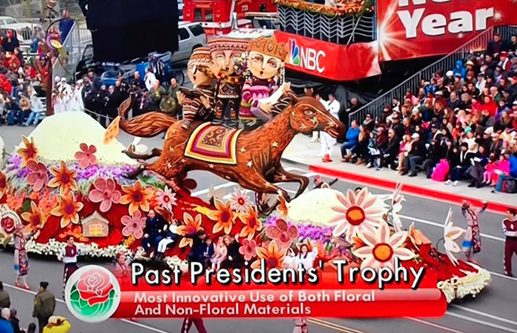 American Armenian Rose Float Wins 2017 ‘Past President’s Trophy’