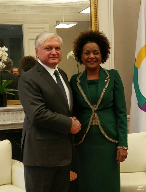 Meeting of Foreign Minister of Armenia and Secretary-General of the Organisation of La Francophonie