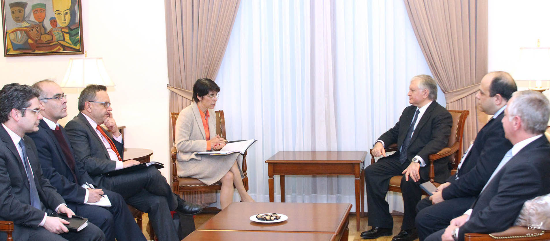 Foreign Minister received Head of the Continental Europe Department of the MFA of France