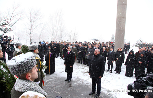 Artsakh president visited Yerablour Pantheon