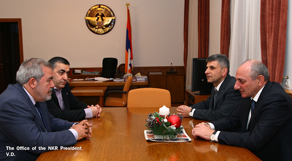 Bako Sahakyan received Hrant Margaryan and Armen Roustamyan