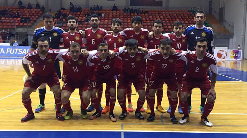 Armenian futsal national team beats Germany