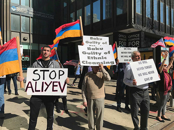 Armenian Americans Protest in New York and Washington DC against Azerbaijani Aggression
