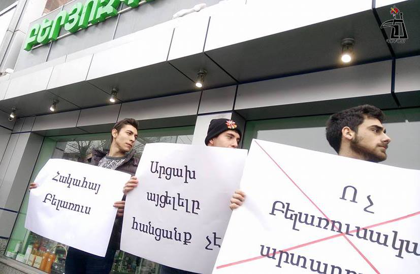 ARF youth boycott Belarusian products in Armenia