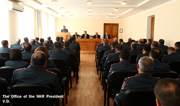 Artsakh President: Police had corresponding potential to solve difficult issues efficiently