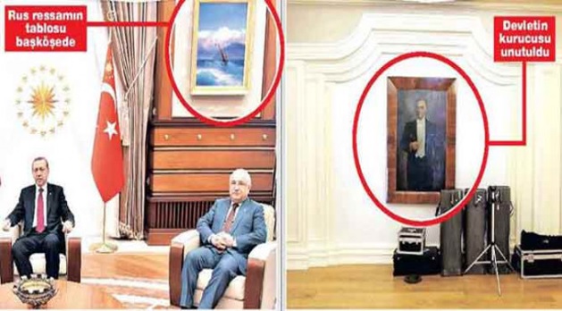 Erdogan replaces Ataturk with Aivazovsky