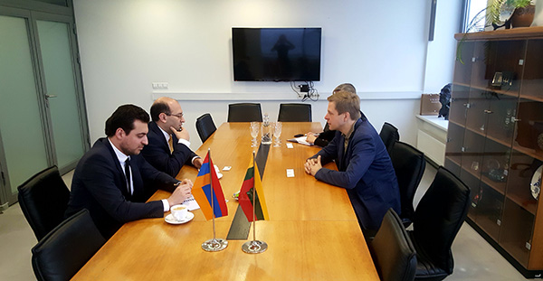Ambassador Mkrtchyan’s meeting with Remigijus Šimašius, Mayor of Vilnius