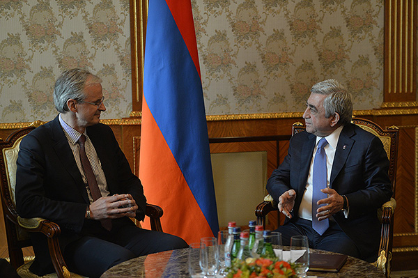 President Sargsyan received Christian Daniellson  