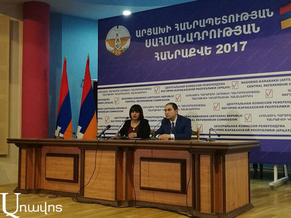 Voter turnout of the Referendum of the Constitution draft of the Republic of Artsakh as of 2 p.m.   