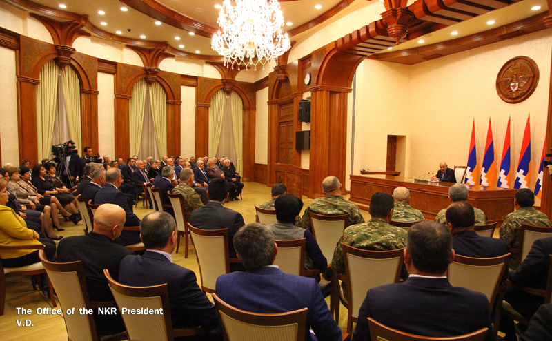 Bako Sahakyan called enlarged consultation dedicated to implementation of constitutional reforms