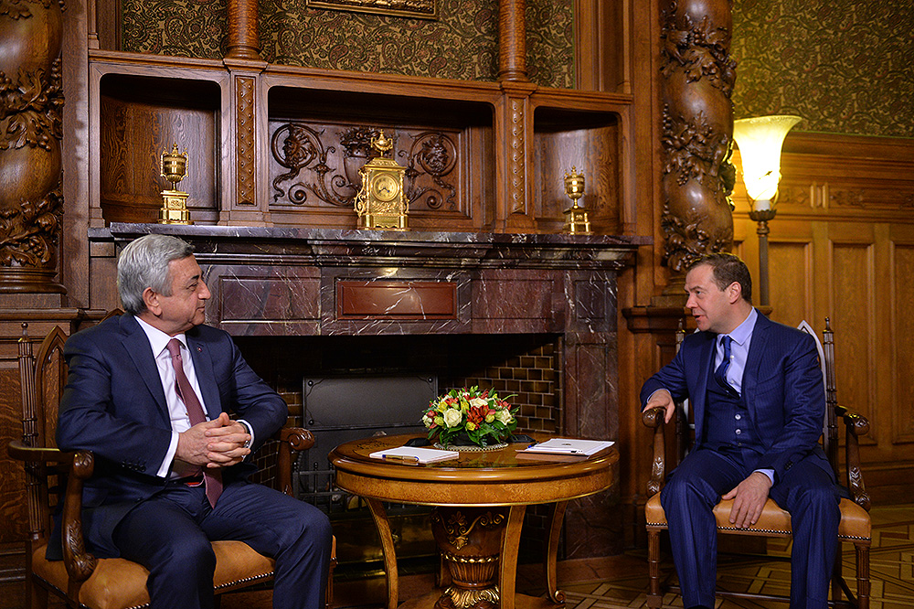 President Sargsyan met with Dmitry Medvedev