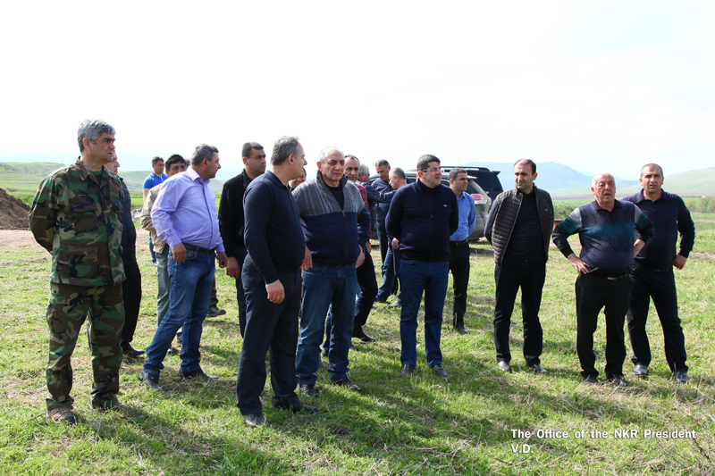 Artsakh president visited on of military units