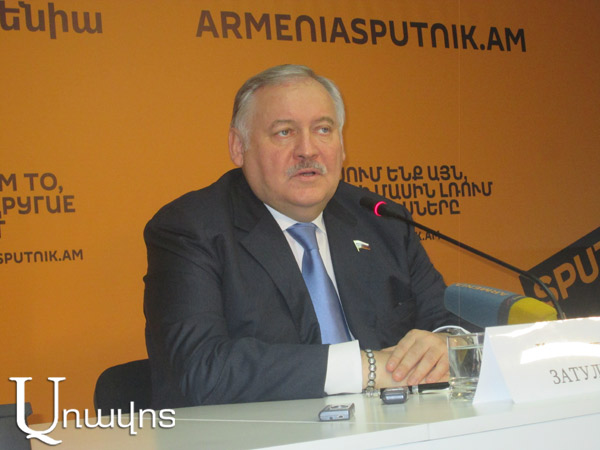 Konstantin Zatulin: “Sustainability in Armenia is not under risk” 