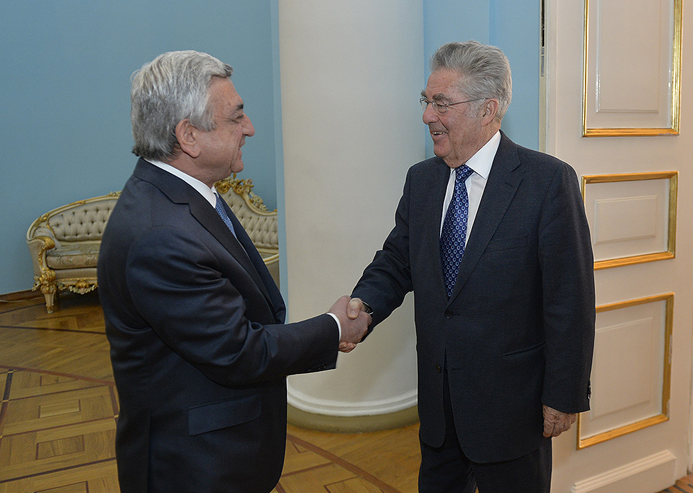 President Sargsyan received the former president of Austria