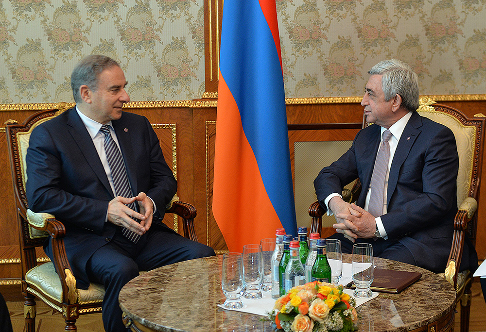 President Sargsyan received Michel Pier Pharaon
