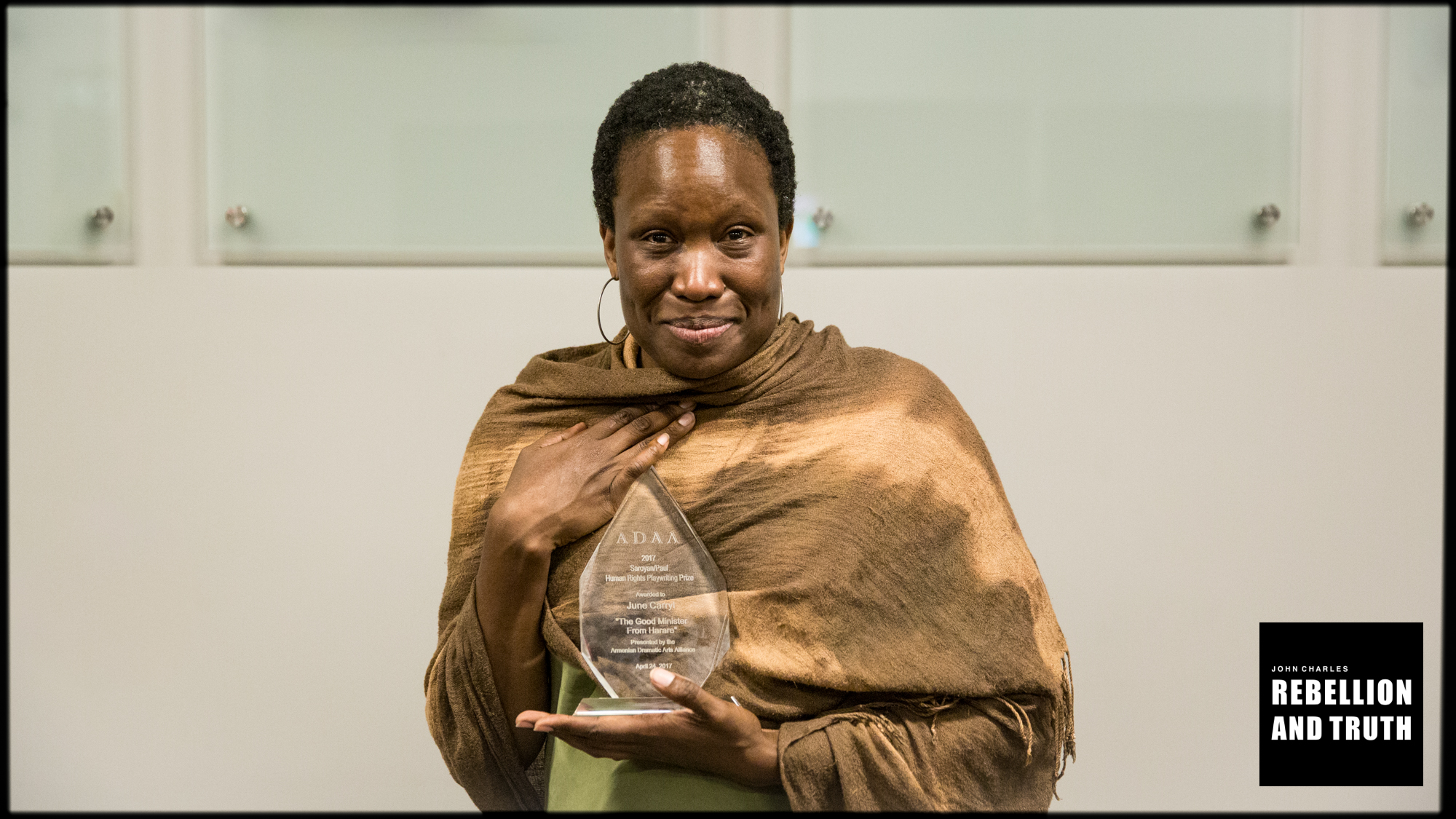 ADAA’s Saroyan/Paul $10,000 human rights playwriting prize winner: June Carryl