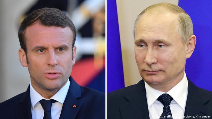 French and Russian presidents meet in Versailles