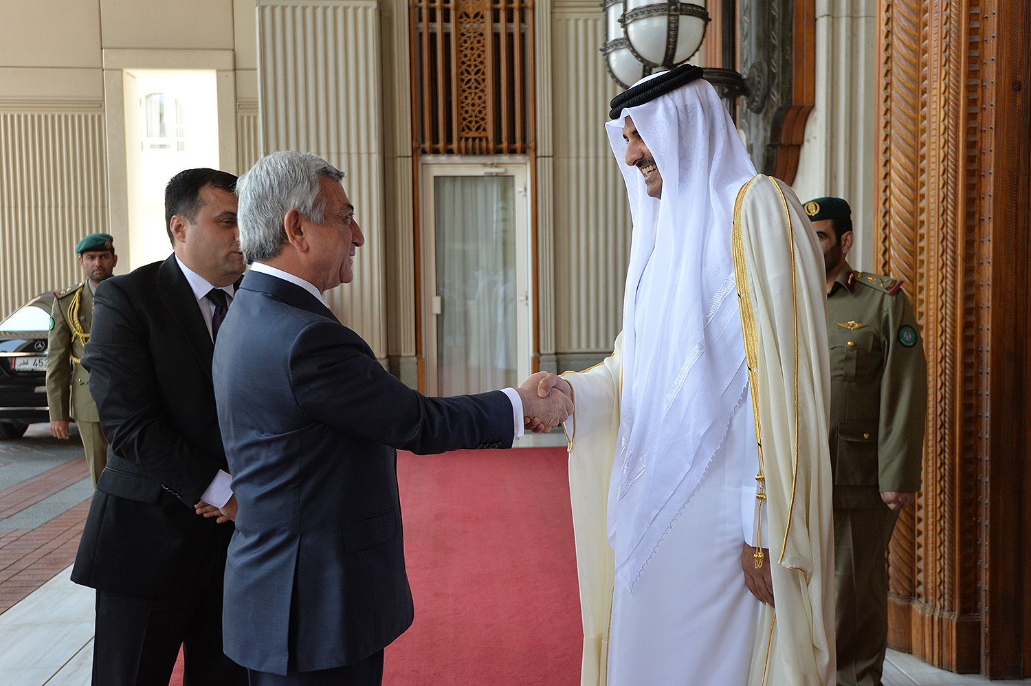 President Sargsyan met Emir of Qatar Sheikh Tamim Bin Hamad al Thani