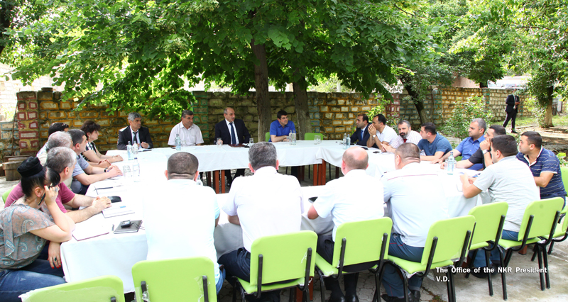 Artsakh President visited Martakert and Askeran