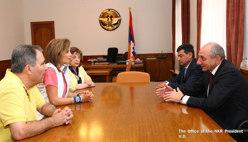 Artsakh President received Telma Ghazarian Altoon