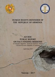 Armenia’s Human Rights Defender Publishes Ad Hoc Public Report on Azerbaijani Aggression