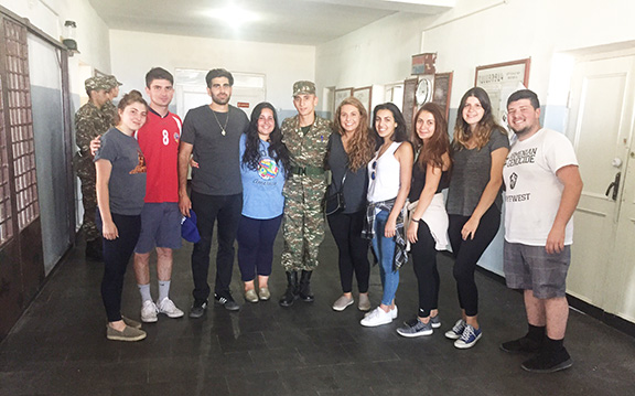 AYF West Delivers Supplies to Artsakh Soldiers, Meets With Parliament Speaker