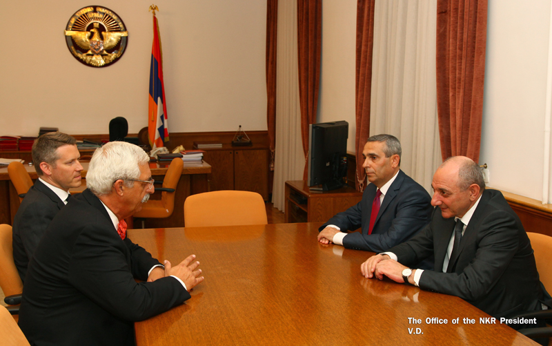 Artsakh president received French entrepreneur of Armenian origin