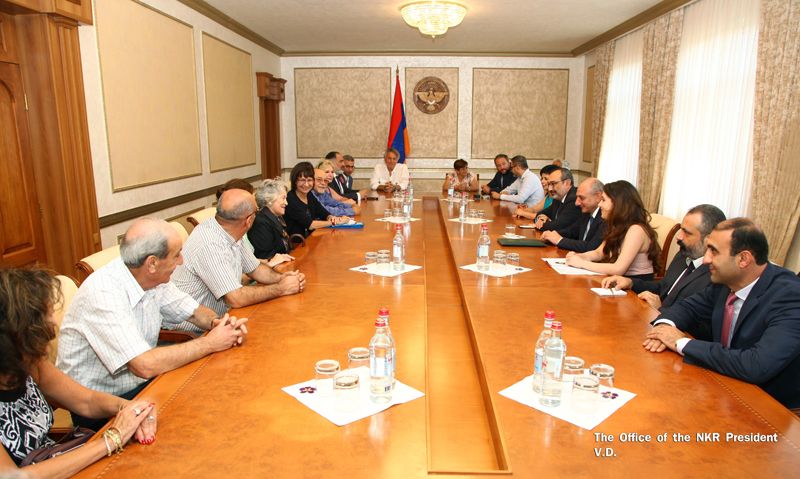 Artsakh President received Antonia Arslan