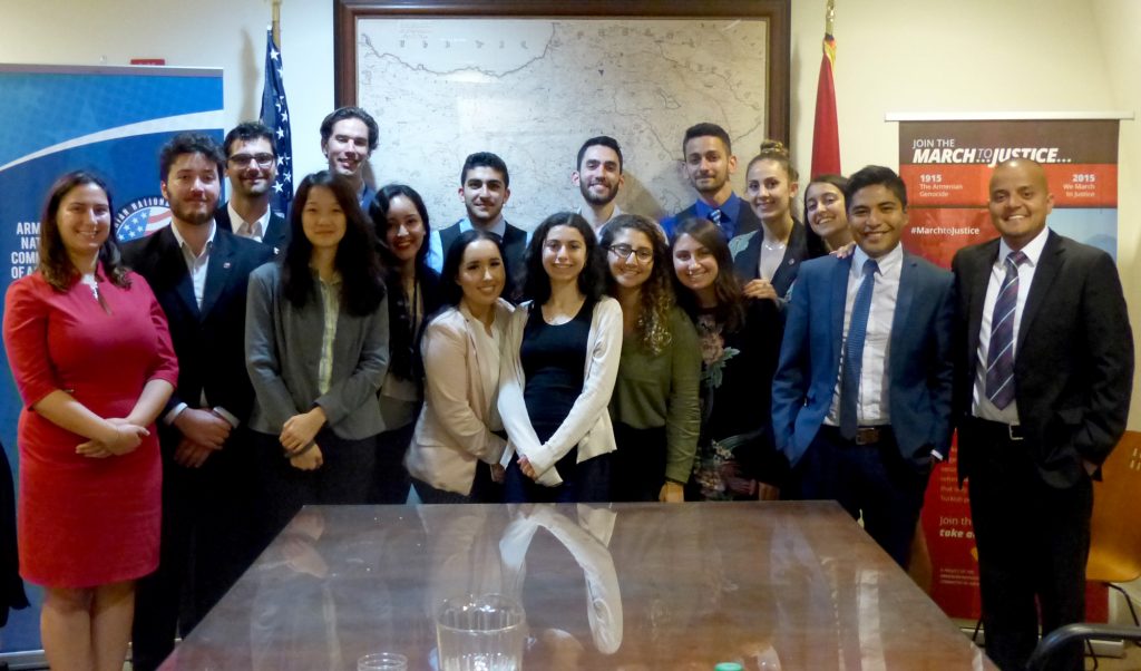 East Los Angeles College (ELAC) Washington D.C. Hilda Solis Internship and Armenian National Committee of America (ANCA) summer fellows discussed their experiences in the nation’s capital and opportunities for future cooperation at a networking dinner celebrating public service.