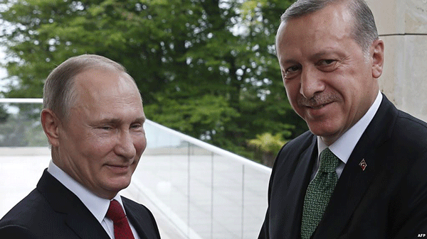 Putin, Erdogan say contacts of Russian, Turkish diplomats, military agencies are important