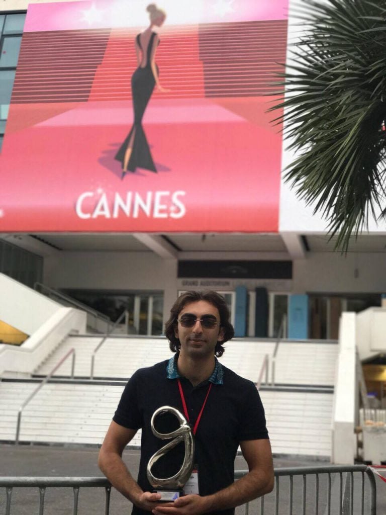 Former Gyumri Mayor candidate shocks Cannes exhibition