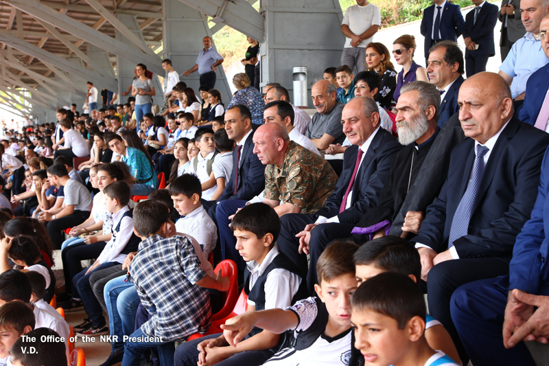 Artsakh President partook at International Mini-Football tournament