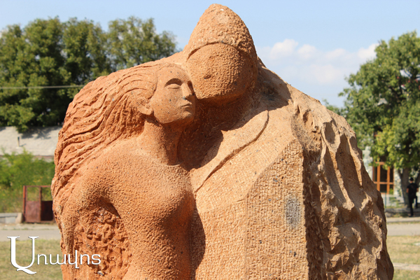 The sculptures of Tumanyan heroes decorate Dsegh