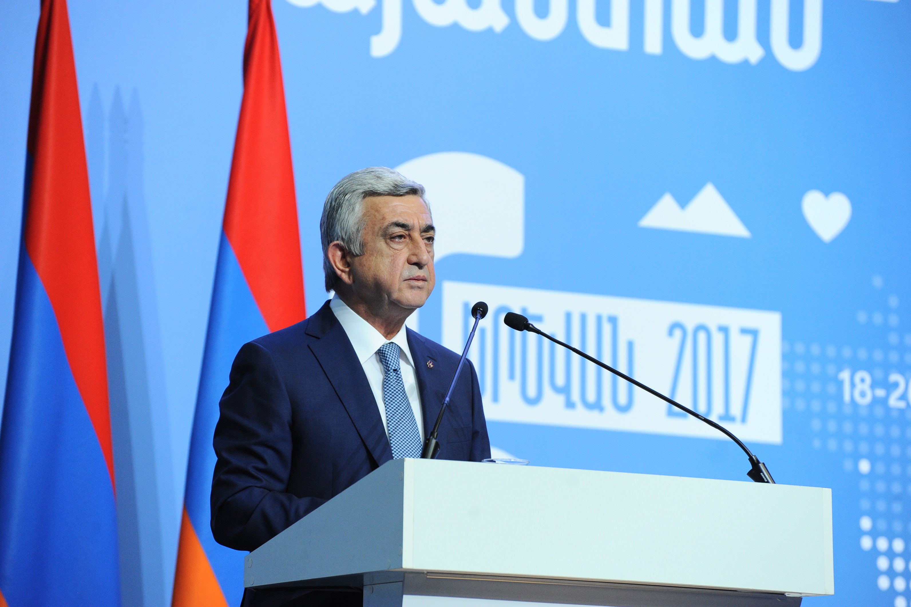 Armenian President attends 6th Pan-Armenian Armenia-Diaspora conference