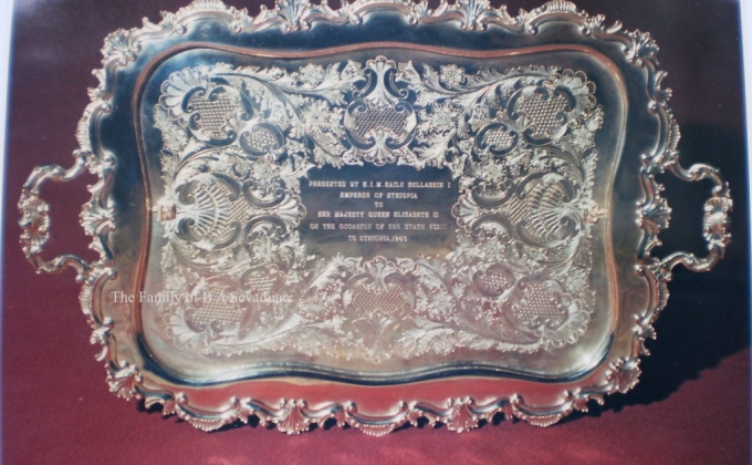 Bedros Sevadjian’s Gold Tray on Display at Buckingham Palace