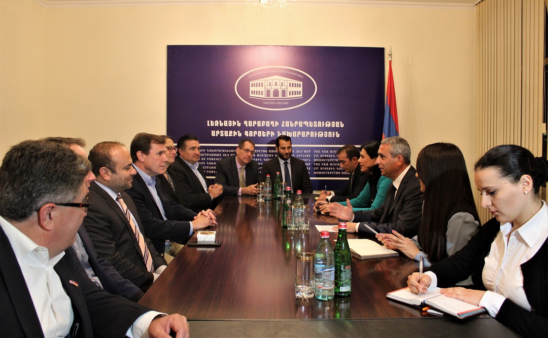 Foreign Minister of Artsakh Received Members of California State Legislature