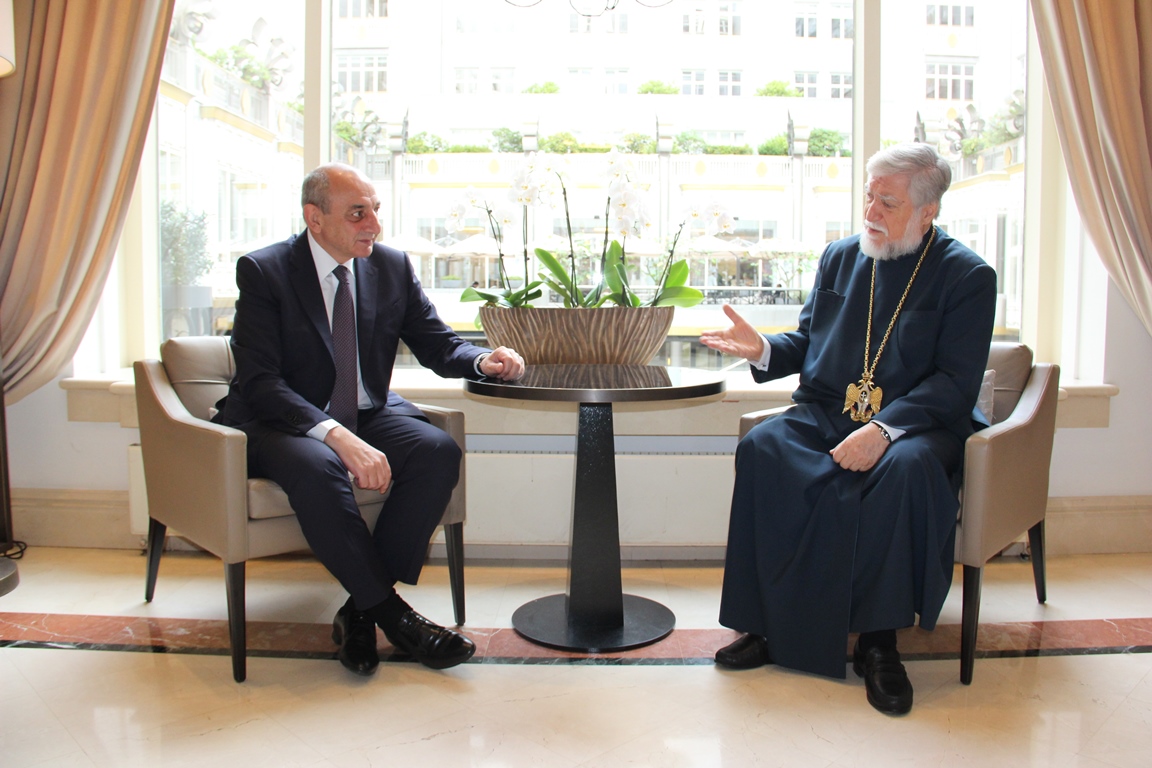 Artakh President met Catholicos of the Great House of Cilicia Aram I