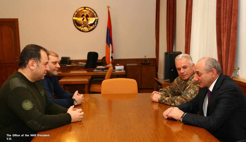 Artsakh President received defense minister of Armenia and Yerevan mayor