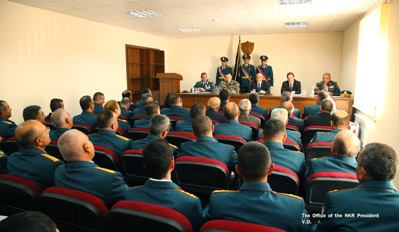 Bako Sahakyan partook at solemn event devoted to Day of Workers of the State Service of Emergency Situations