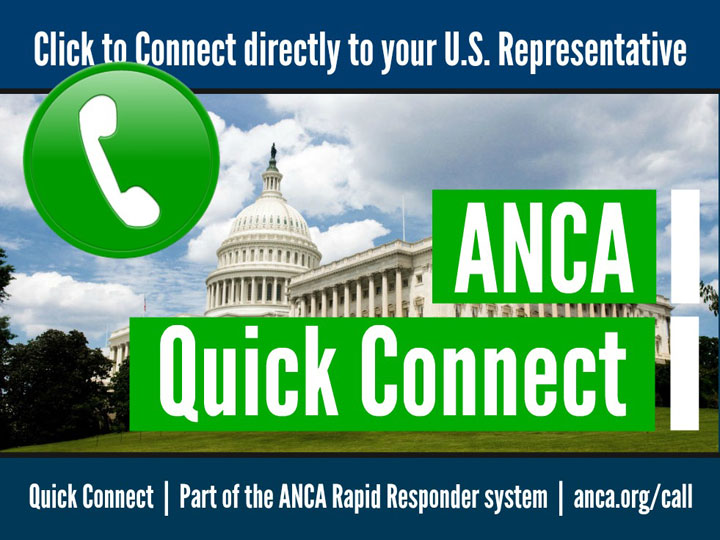 Monday, October 16th: ANCA Announces Congressional Call-In Day for H.Res.220