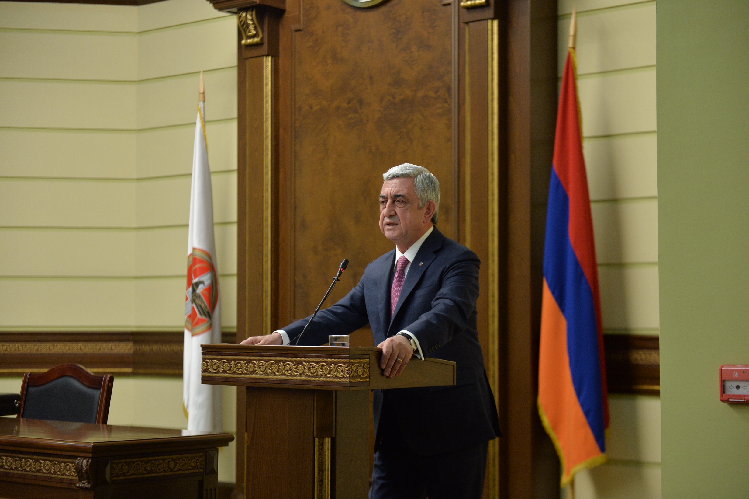 RPA Andranik Margaryan political school listeners host the President of the Republic