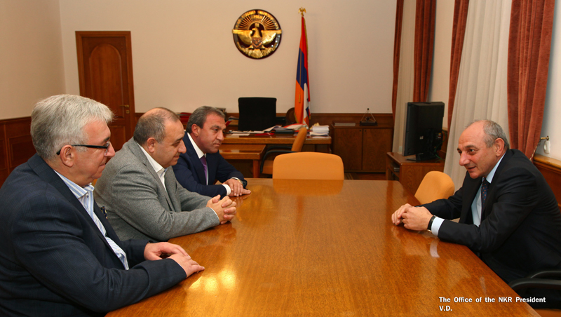 Bako Sahakyan received Russian businessmen of Armenian origin Samvel Sarkisyan