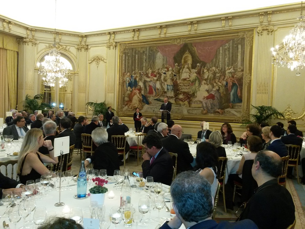 Bako Sahakyan partook in Paris at a solemn event organized in connection with the launching of the Days of Artsakh in France