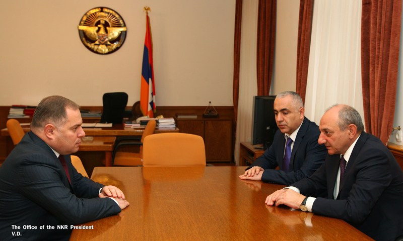 Bako Sahakyan received head of the state social security service of Armenia
