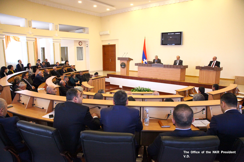 Bako Sahakyan partook at the government hour