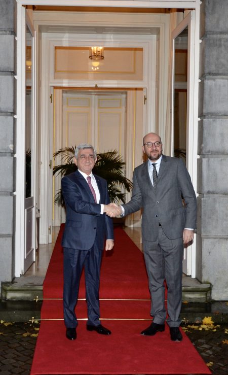 President meets with Belgian Prime Minister Charles Michel