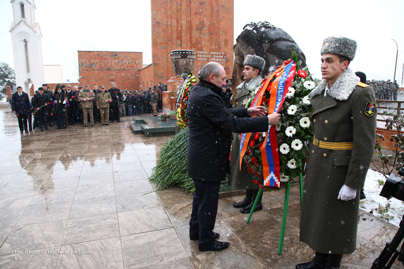 Bako Sahakyan visited the Stepanakert Memorial Complex
